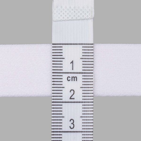 Резинка бельевая (бретелечная) 18.0 мм / 25 метров, белый, S090295