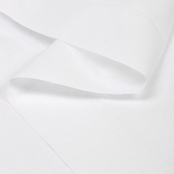 Бязь отбеленная ГОСТ 140 г/м², 150 см / 5 метров, Bz.262В.01, белый