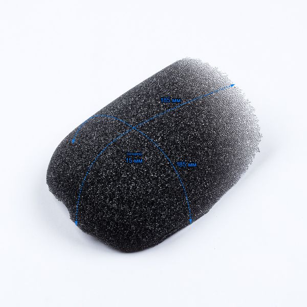 Плечевые накладки (подплечники) втачные необтянутые 185х185х15 мм, 10 пар, черный, РН-15