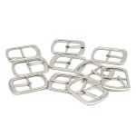 Пряжка металл 27 мм. серебро, 10 шт