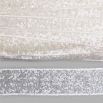 Тесьма с пайетками 4см / 14,63м (белое серебро), 3AR071