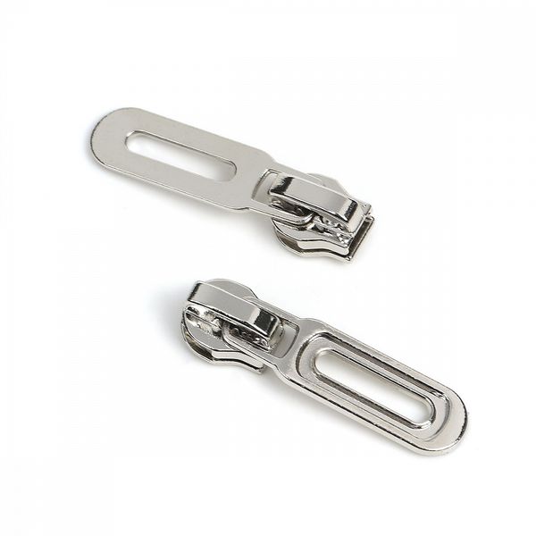 Слайдер (замок) для молнии спираль Т5 (5 мм), автомат, D6 цв.никель уп.10 шт, Mzip