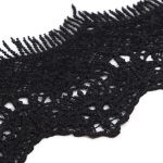 Кружево гипюр (плетёное) 72 мм / 3 метра, C580 черный