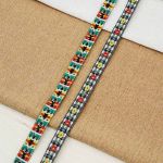 Лента (тесьма) жаккардовая 10.0 мм / 13.72 метра, зеленый, 4039