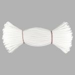 Шнур отделочный сороконожка ⌀5.0 мм / 30 метров, белый, С873