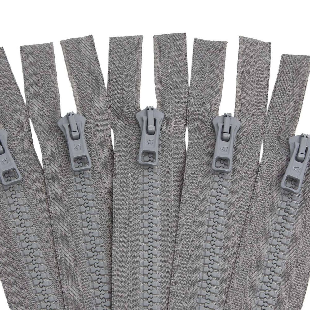 Молния трактор Arta Т6 (6 мм) 1 зам., разъем., 50 см, цв. 074 серый, уп.5 шт