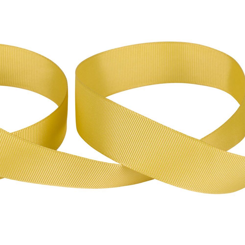 Лента репсовая нарезка 25.0 мм / 5 шт по 5.4 метра, 062 желто-зеленый, Gamma GR-25