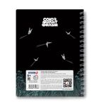 Тетрадь ученическая общая, выборочный УФ лак, (лицензия) A5 48 л. на гребне 65 г/м², белизна 100 %, 8 шт, клетка, 01173 Не такой уж колючий (Ёжик в тумане), Светоч Т105