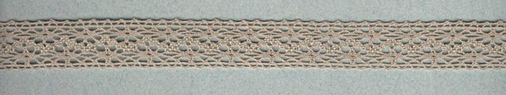 Кружево вязаное (тесьма) 20 мм, серо-бежевый, 30 метров, IEMESA, 65256