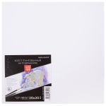 Холст грунтованный на подрамнике 20х20 см, 100% хлопок, 260 г/м², мелкозернистый, Аква-колор IZO-CGP-2020