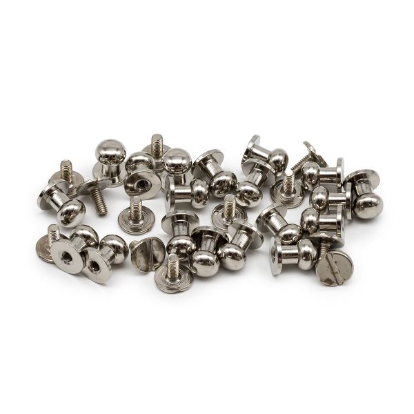 Винт кобурный металл ⌀7,5 мм никель мет, 20 шт