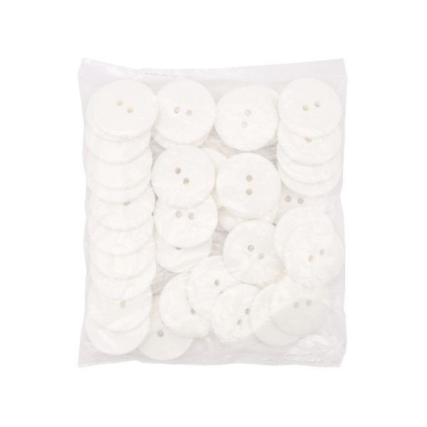 Пуговицы 2 прокола 36L, 23мм, (s.white (белый глянец)), CB-K-15, 36 шт