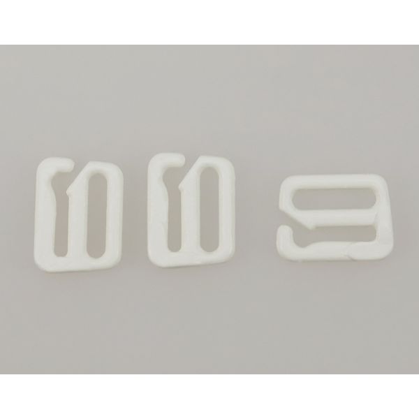 Крючки для бюстгальтера металл 10.0 мм, 004 приглушенный белый, Arta, 50 шт