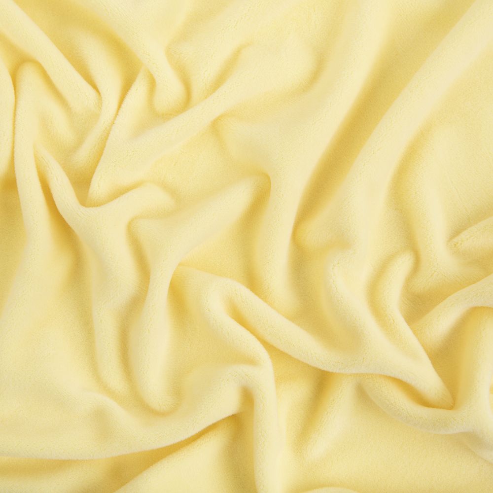 Велюр 240 г/м², 185 см / 5 метров, желтый/yellow, Gamma VELR