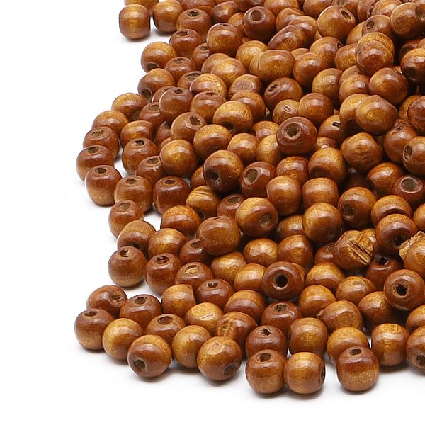 Бусины дерево ⌀10 мм, 500 гр (коричневый), (7704355)