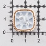 Пуговицы на ножке 28L=18 мм, металл, GD.White (золото-белый), 10 шт, MP07