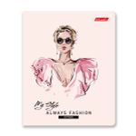 Тетрадь ученическая общая, выборочные блёстки, A5+ 40 л. на скобе 65 г/м², белизна 100%, 10 шт, клетка в термоусадочной пленке, 000472 От кутюр, Светоч 40ТСК5_5_2_1