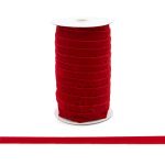 Лента бархатная (тесьма) 20.0 мм / 32.9±2 метров, 0081-1901 (8539 красный)