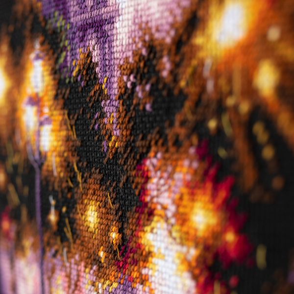 Набор для вышивания нитками Чудесная игла, Огни ночного города 20х27 см