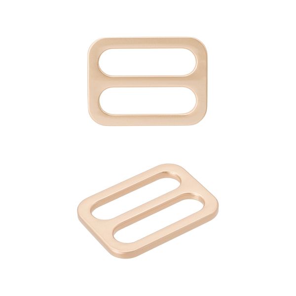 Пряжка регулировочная металл литая плоская 15.0 мм (20х15мм), золото, МВ2343, 6 шт