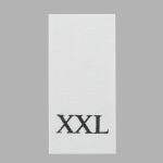 Этикетка-размерник, белый, 10х20 мм, 100 шт, XXL