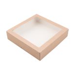 Коробка универсальная с окном 20х20х4.5 см, 5 шт, S-Chief BFC-037