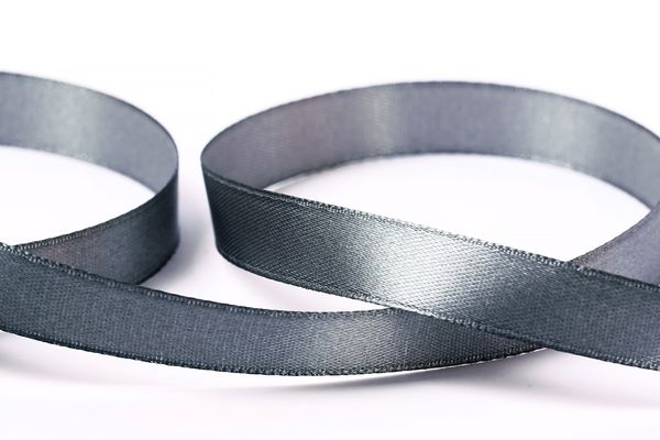 Лента атласная 1-сторонняя 12.0 мм / 33±2 метра, 127 серый, Gamma