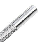 Нож макетный цанговый, алюминий с лезвием цв. серебро