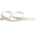 Лента атласная с рисунком 12.0 мм / 22.8 метров, B2/075 Птицы/кремовый, Gamma ALP-123