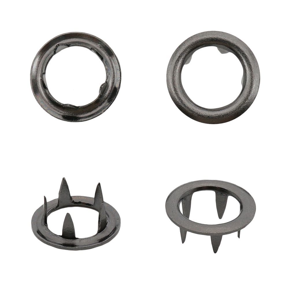 Часть кнопки рубашечной ⌀9 мм (A-часть), б/г черн. никель мет, A, 100 шт, BIG