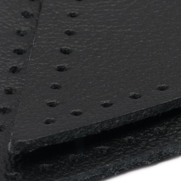 Заплатки пришивные из кожи, треугольник равнобедр., стор. 5см, с перфорацией, 2 шт, 100% кожа, 01 черный, 9901