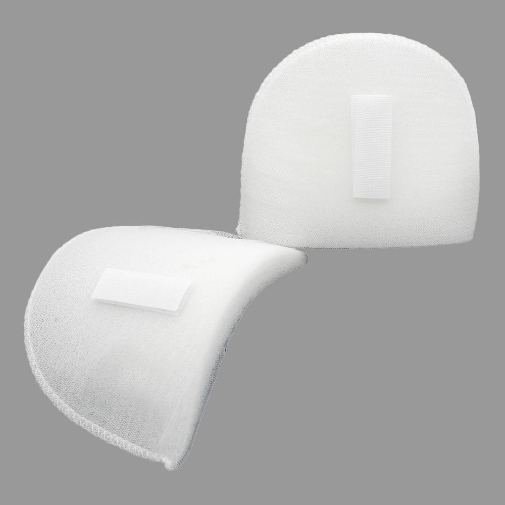 Плечевые накладки (подплечники) втачные на липучке 100х150х14 мм, Hobby&Pro, белый, ВК-14/А, 1 пара