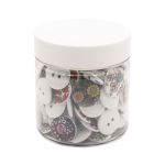 Украшения декоративные пуговицы деревянные Цветы №5, 18 мм, 100 шт