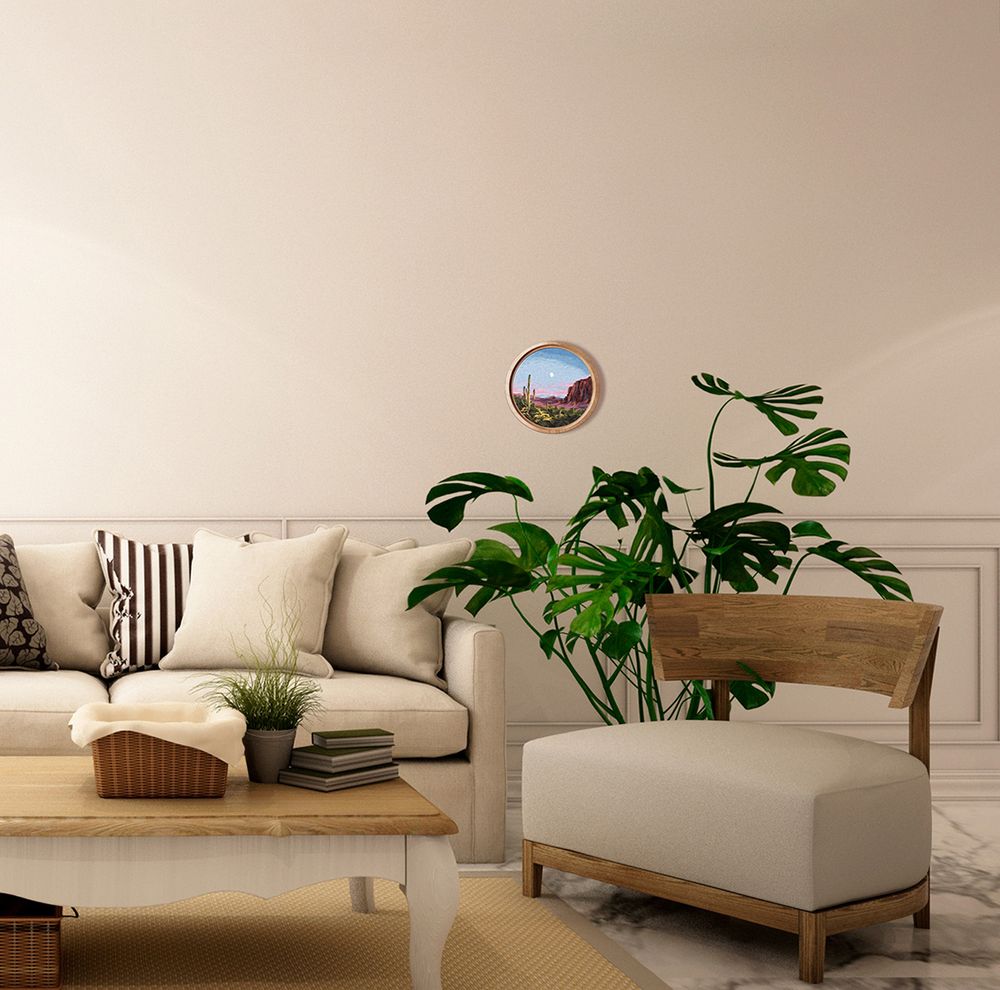 Набор для вышивания нитками Panna Живая картина JK-2296, Каньон, 13х13 см