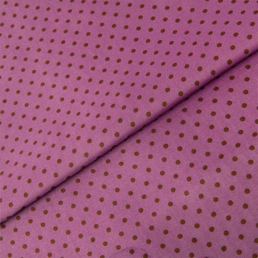 Ткань блузочная Poly satin 75 г/м², 200х145 см, 9 сиреневый/коричневый, Gamma PSS-002