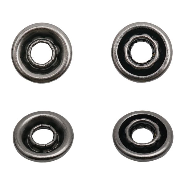 Часть кнопки рубашечной ⌀9 мм (B-часть), черн. никель мет, B, 100 шт, BIG