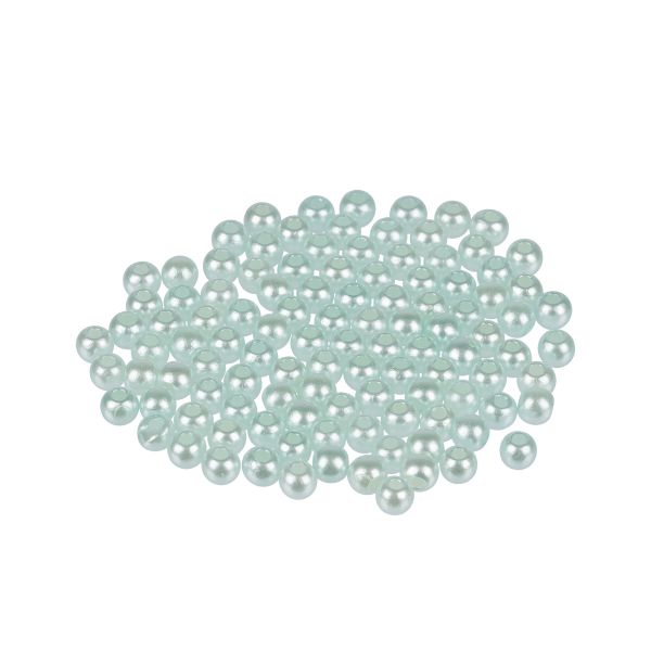 Бусины пластик ⌀4 мм, 100±5 шт, №12 св.голубой, Zlatka PB