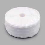 Лента (тесьма) шторная: сборка бантовая (1:2.75) 80 мм / 50 метров, (2 ряда петель, 4 шнура), C807 белый