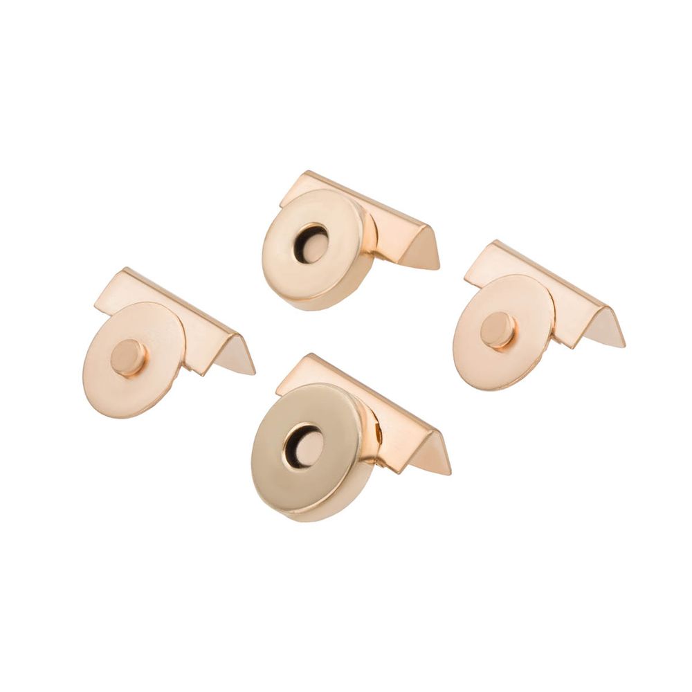 Замок застежка для сумки магнитный 20х17х14мм, 2 шт, LMKZ-001 золото