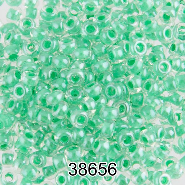 Бисер Preciosa 10/0 (2.3 мм), 500 г, 38656 (Ф431) св.зеленый
