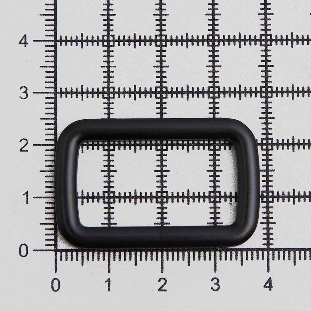 Рамка прямоугольная металл 30 мм /39х25 мм/ черный матовый, ГУ12749, 4 шт