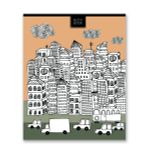 Бизнес-блокнот, глянцевая ламинация, A5+ 80 л. 18 шт, клетка, Архитектура 000421, Светоч 80ББТ5_3_5_1