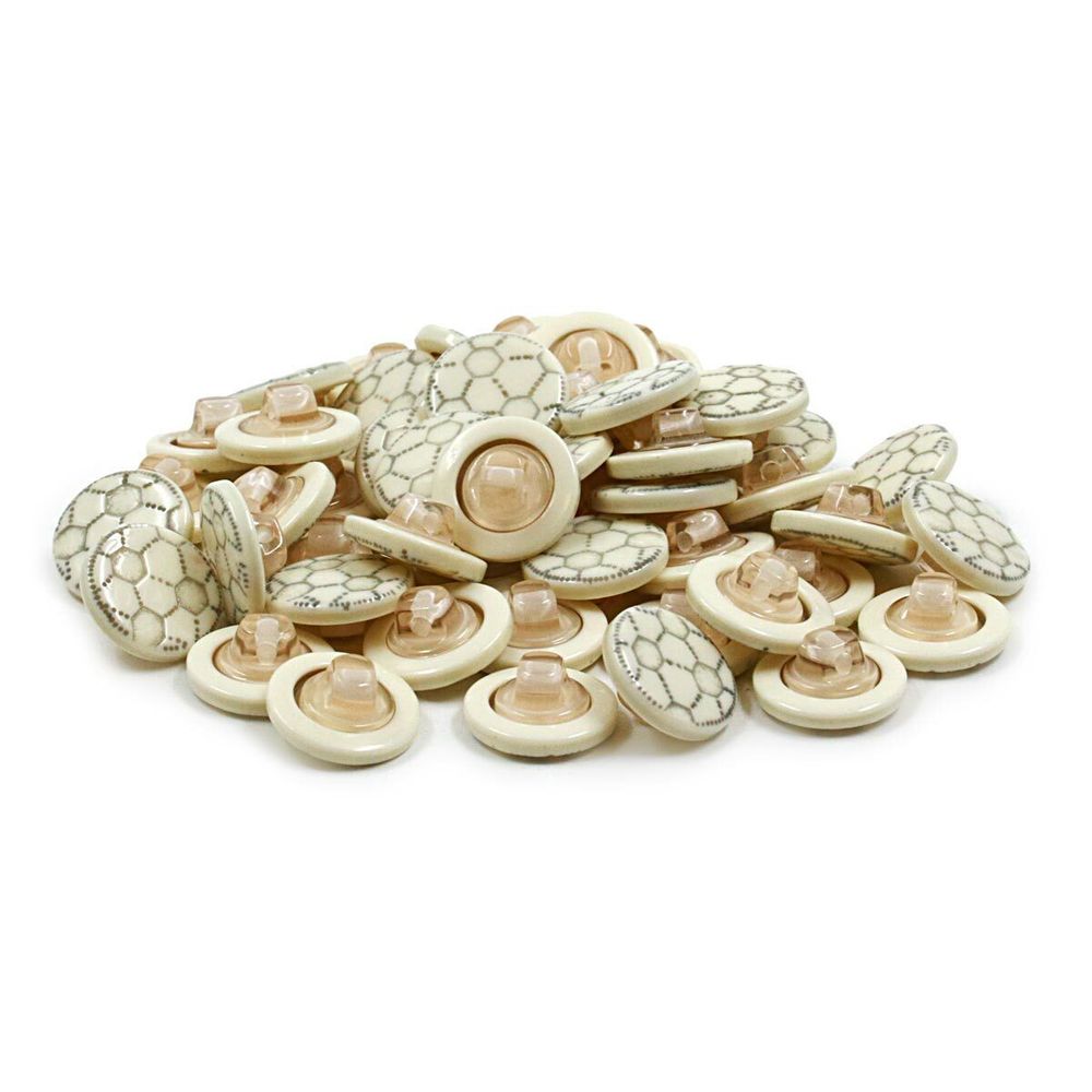 Пуговицы на ножке (3.01-1097-15) Мяч (черно-белый), Б65, 50 шт