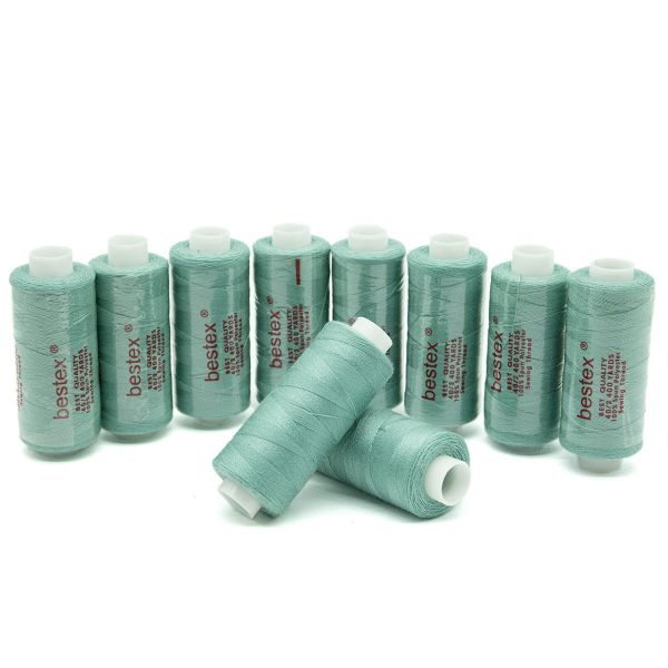 Нитки швейные бытовые Bestex 40/2, 365 м (400 ярд) / 10 кат., 124 темный иней