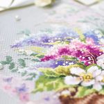 Набор для вышивания нитками Чудесная игла 101-305, Ландыши и сирень, 28x23 см