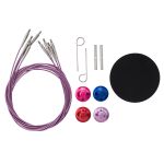 Набор съемных спиц для вязания 10см, 13 размеров (3мм-10мм), цв. ассорти, алюминий