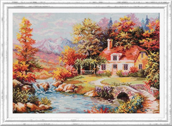 Набор для вышивания нитками Чудесная игла, Наш уголок, 40х28 см