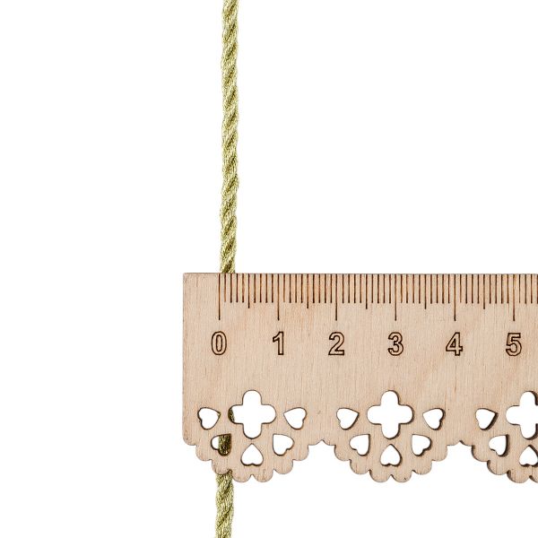 Шнур витой металлизированный 3мм / 18,29м, 186 золото