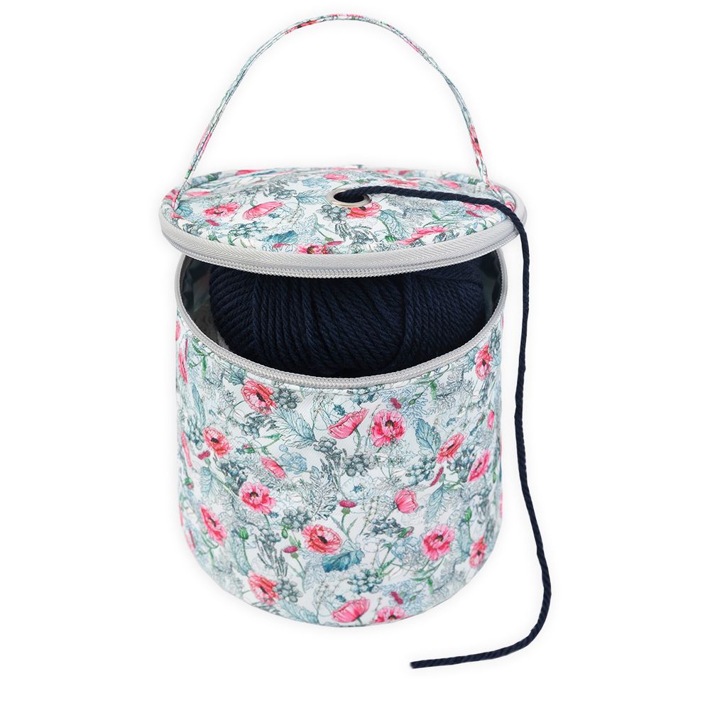 Футляр для пряжи полиэстер 14 см, 03 маки, Gamma OGS-01