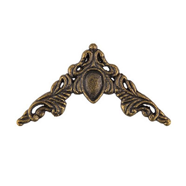 Накладка для шкатулок 4х4 см, 20 шт, 02 бронза, Mr.Carving